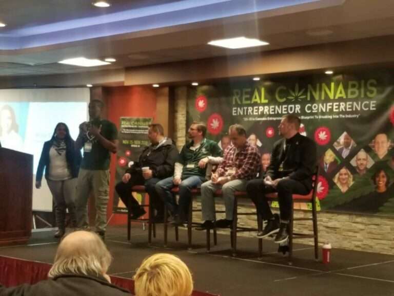 picture of conference with cannabis entrepreneurs Real Cannabis Entrepreneur