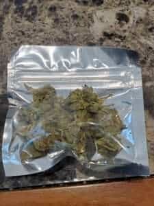 cannabis baggie THCA flower
