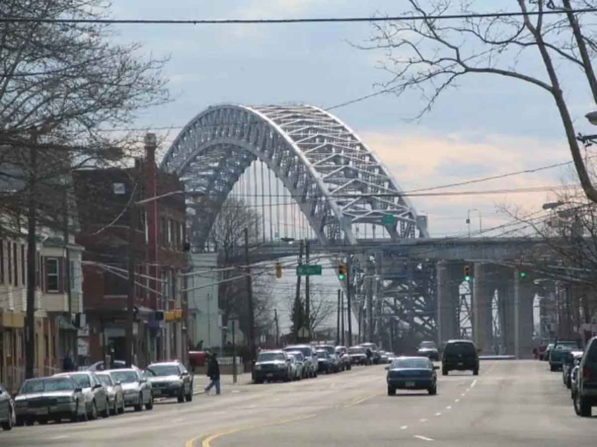 Bayonne cannabis regulation has been implemented. This is a picture of the Bayonne Bridge