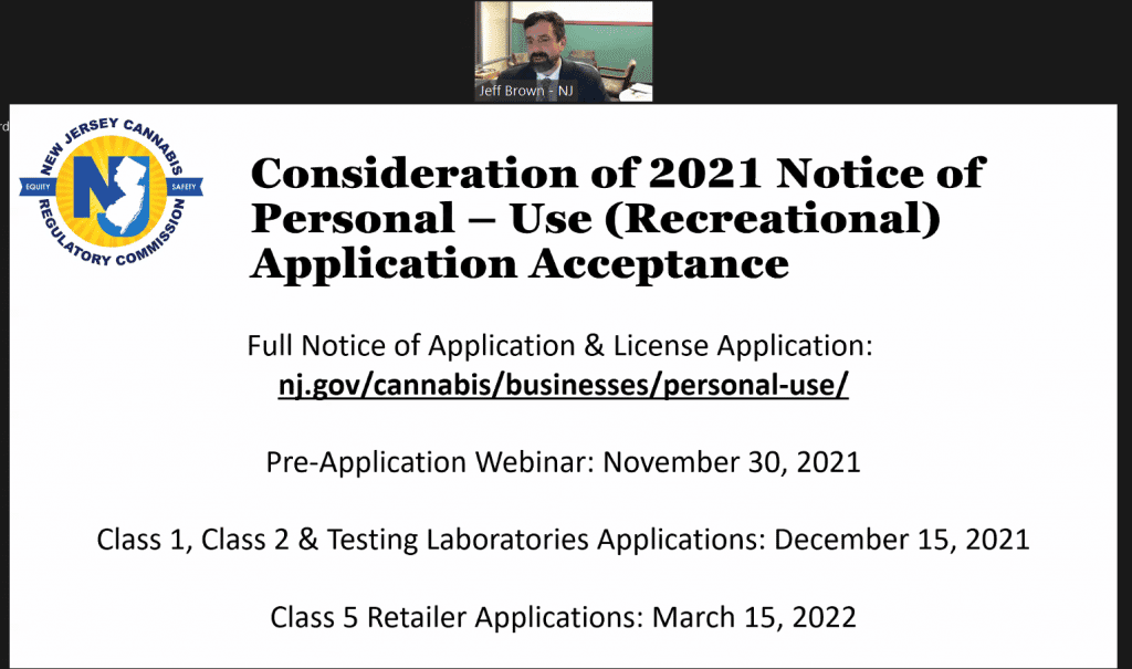 cannabis license applications how many awarded in NJ cultivator, lab