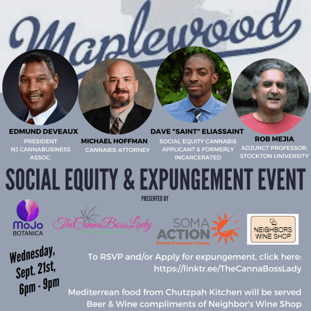 expungement social equity NJ how to clinic maplewood cannabis
