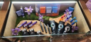 New Jersey weed prices are still high. This is a display case
