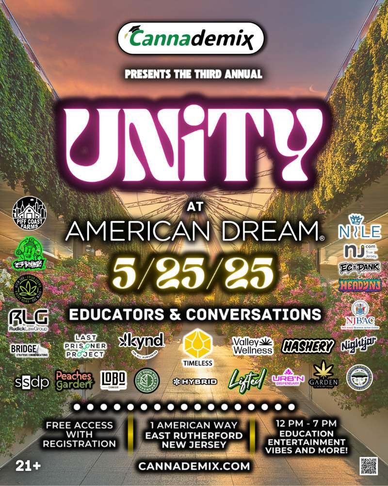 Cannademix Holding Unity Cannabis Convention at American Dream Mall on Sunday
