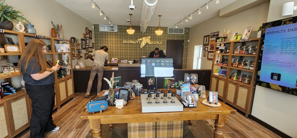 Benedict's Supply  cannabis dispensary in Jersey City interior 