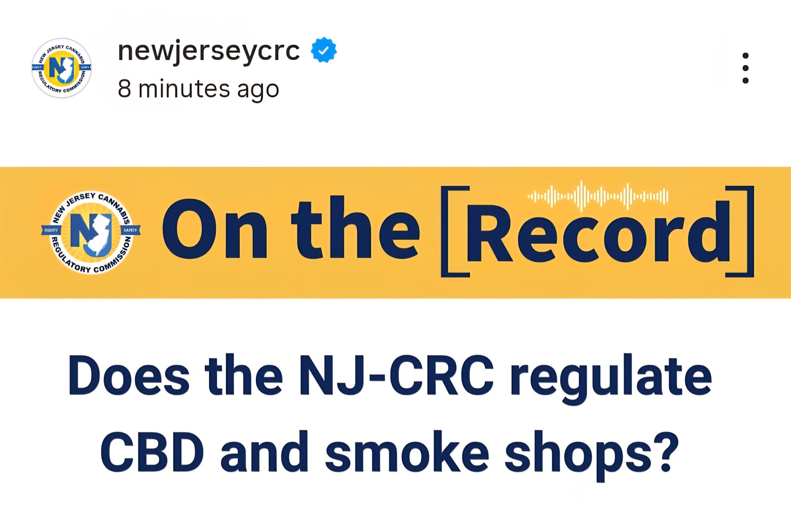 NJ-CRC Says it has No Power Over Smoke Shops