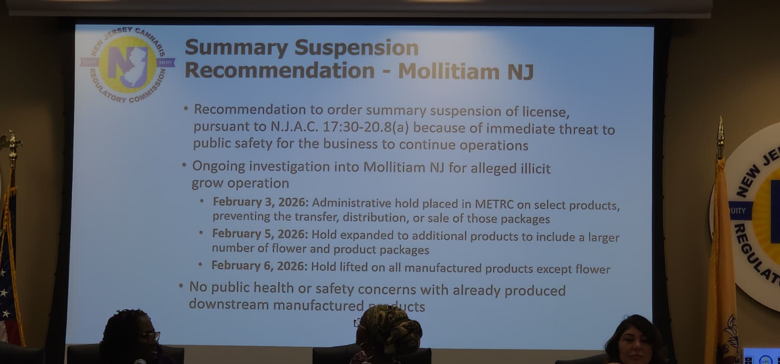 Jersey Strong Mollitiam cannabis license