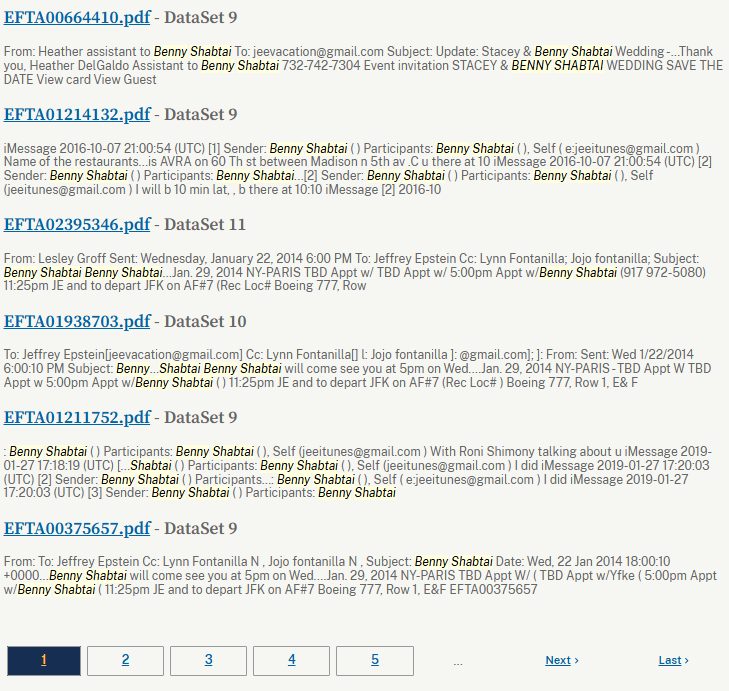 Benny Shabtai Jersey City Jeffrey Epstein Files