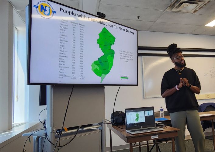 NJ cannabis workers statistics map Garden State workforce