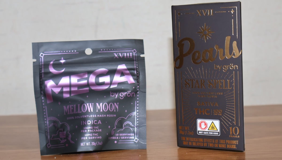 Gron Tarot Card Cannabis Gummies displayed wide shot