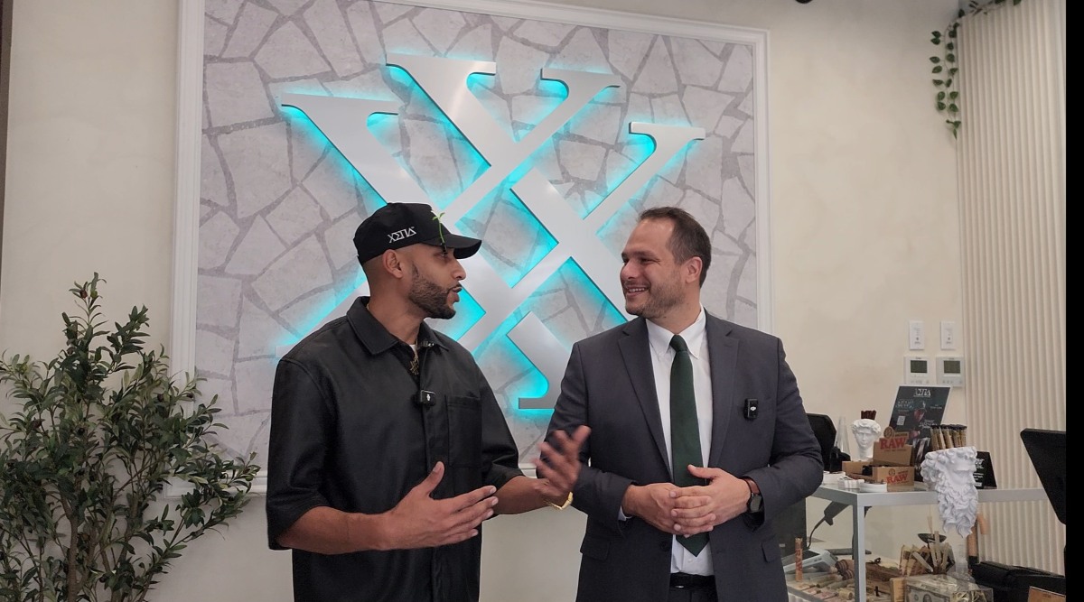 Xena dispensary lounge with Jersey City Mayor James Solomon